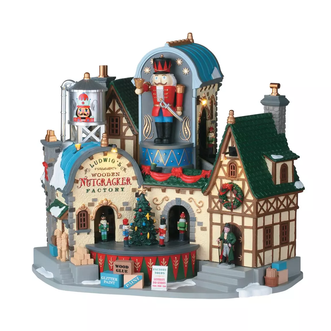 Village de Noël Lemax lumineux, musical et en mouvement Fabrique de Casse-Noisette