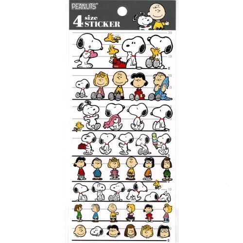 Kamio Japan - SNOOPY 4-formaat sticker (vrienden)
