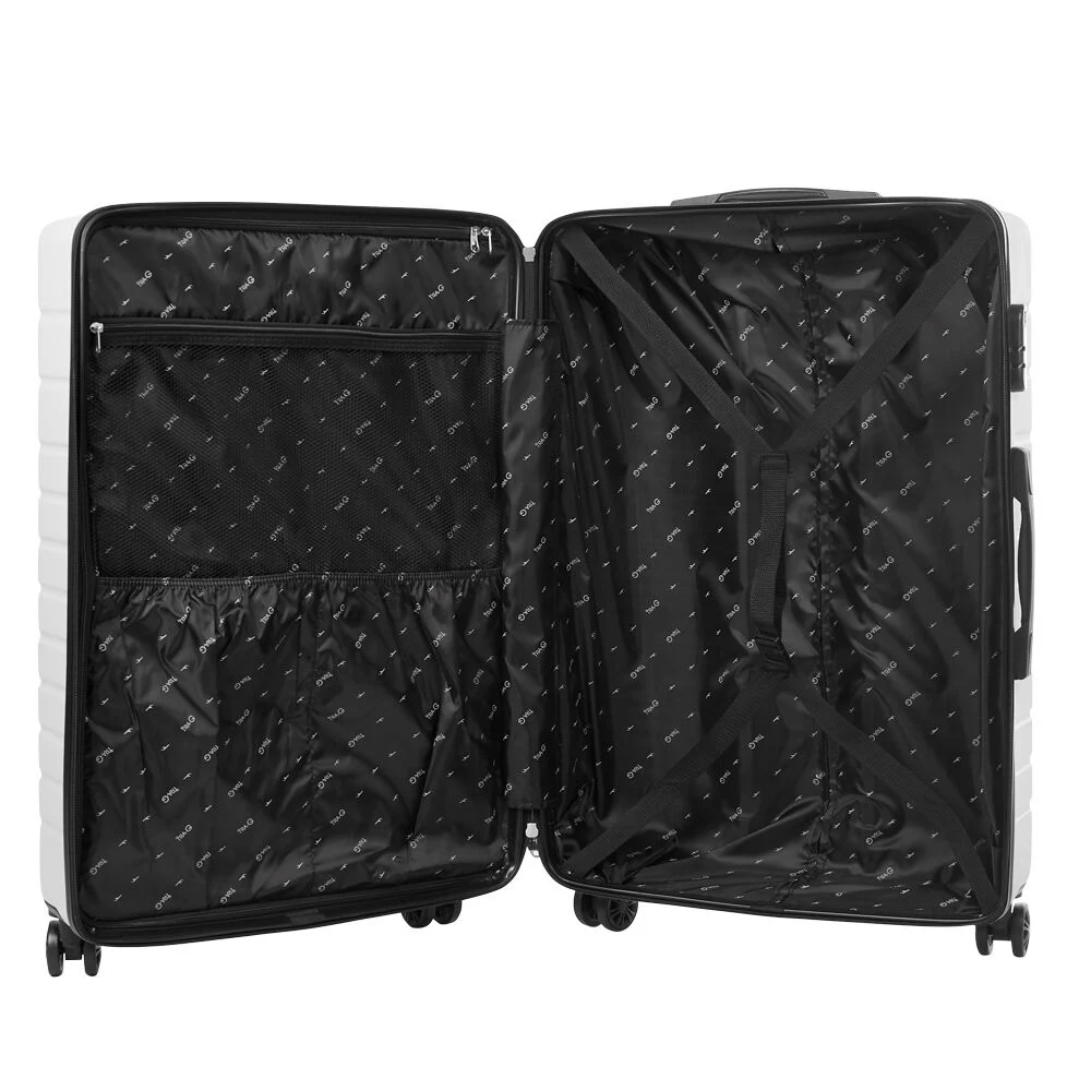 Valise rigide grise L60xl31xH26 cm