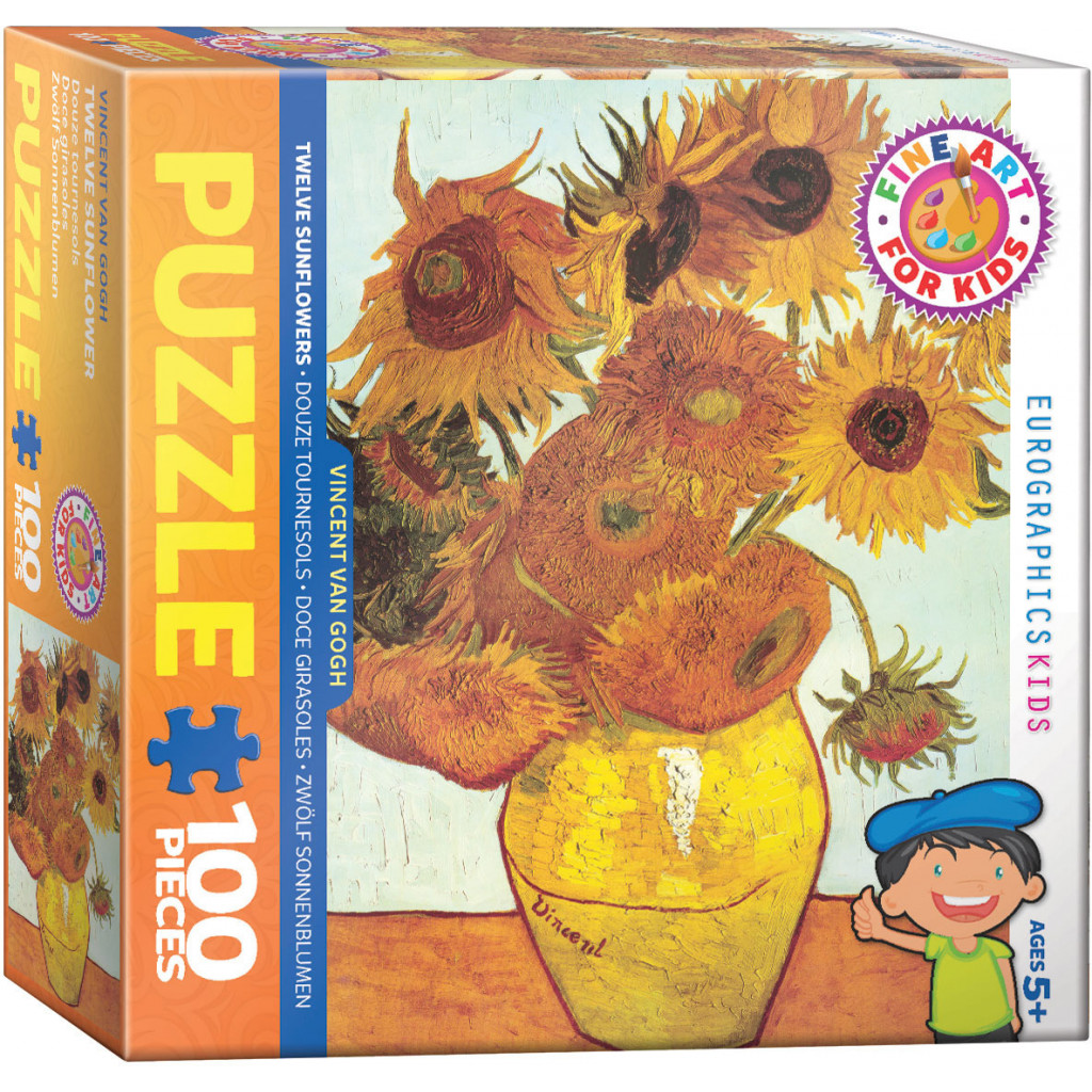 Puzzle - Vincent Van Gogh - 12 Tournesols - 100 Pièces