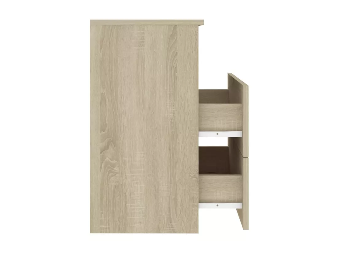 Tables de chevet 2 pcs Chêne sonoma 50x32x60 cm