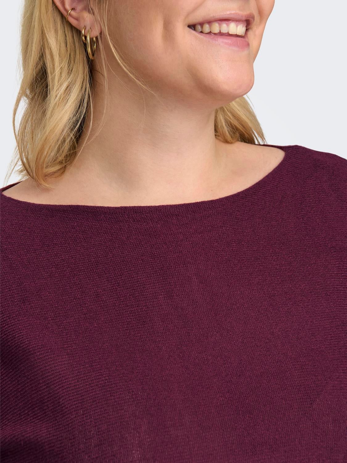 CARAIDA Strickpullover Cabernet
