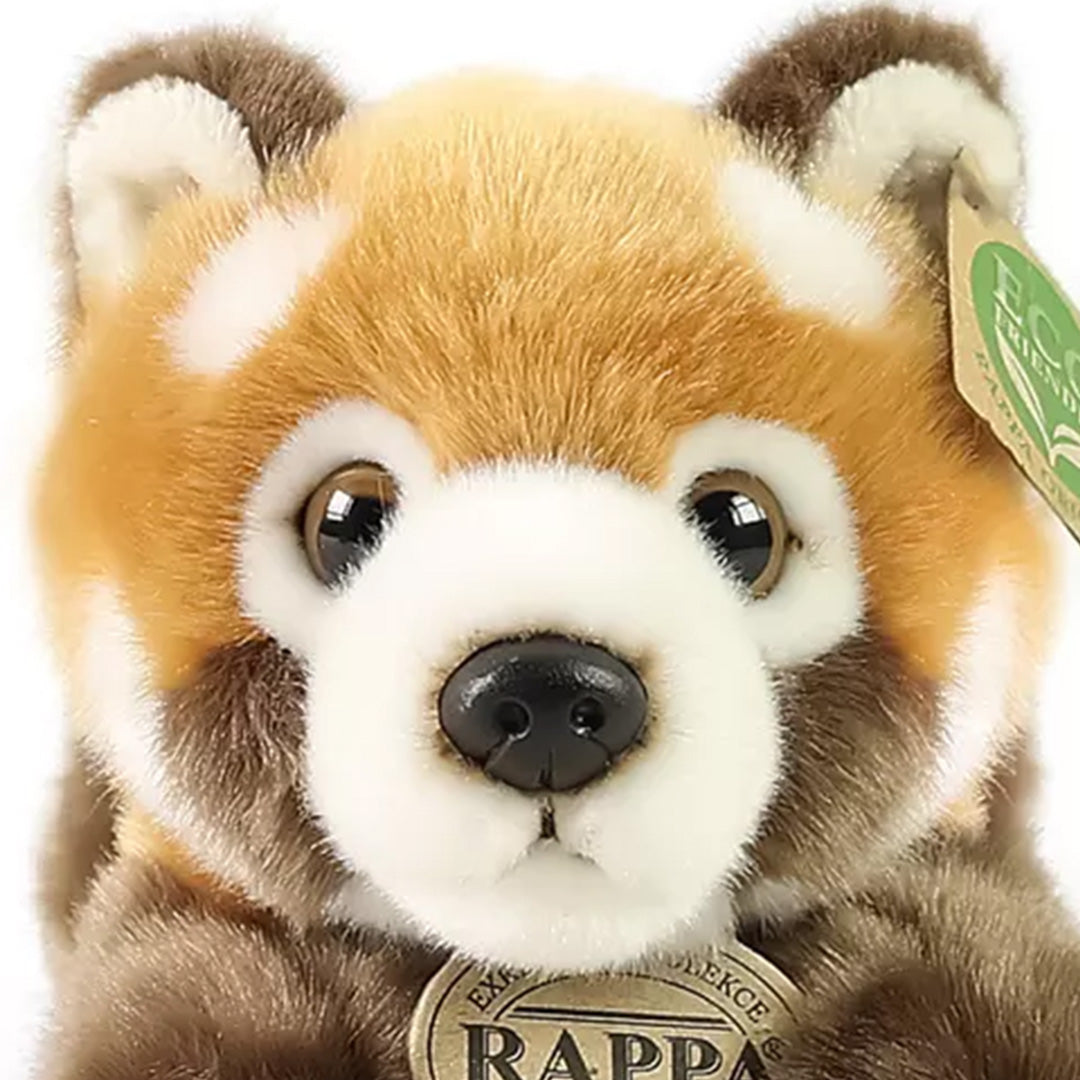 Rappa knuffelpanda rood liggend - 20 cm
