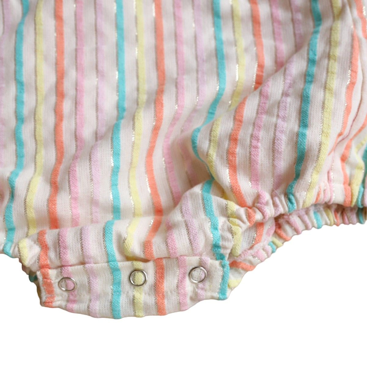 Barboteuse rayée multicolore - Miaou