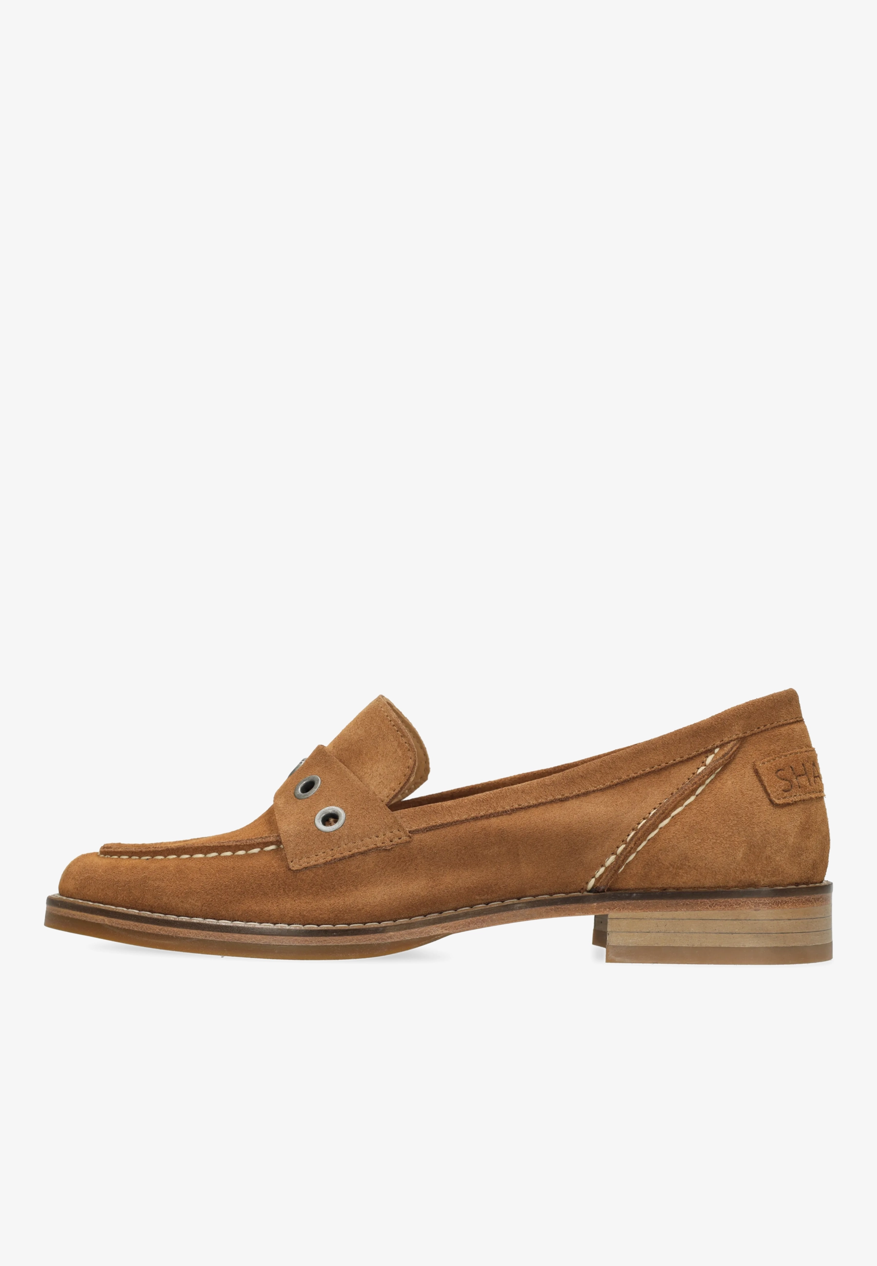 FES LOFA LOAFERS Suede Cognac