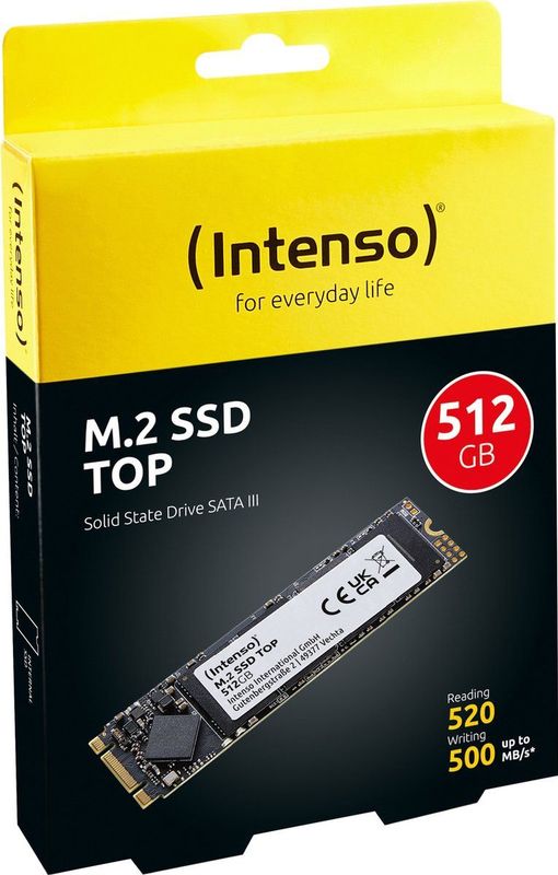 Intenso M.2 SSD - 512GB - SATA III - 550MB/s