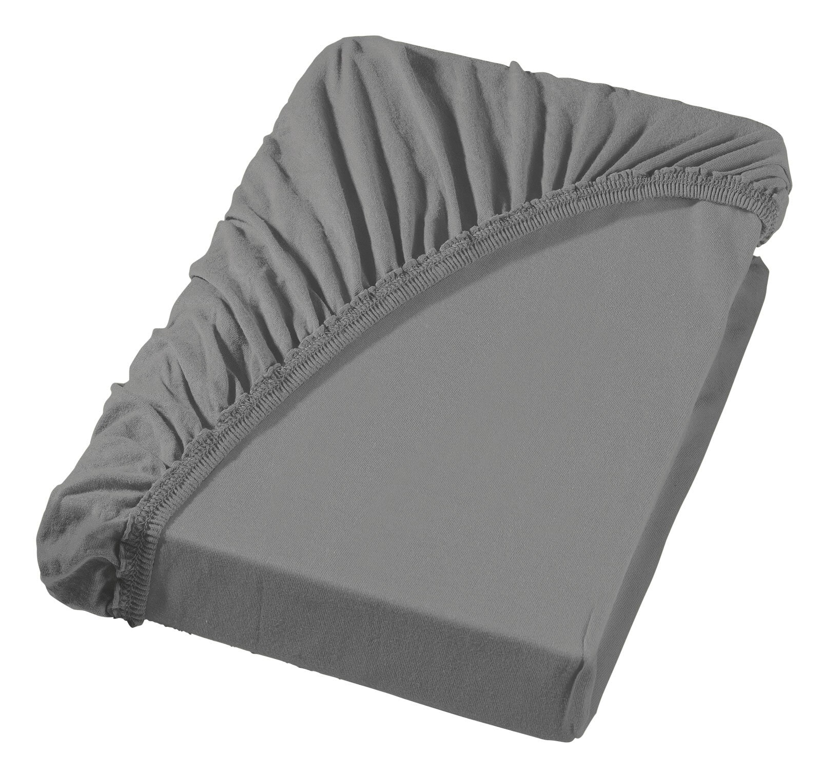 Vario Jersey-Spannbetttuch 90-100 x 200 cm granit