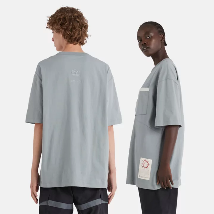 Camiseta Timberland x Raeburn na cor cinza
