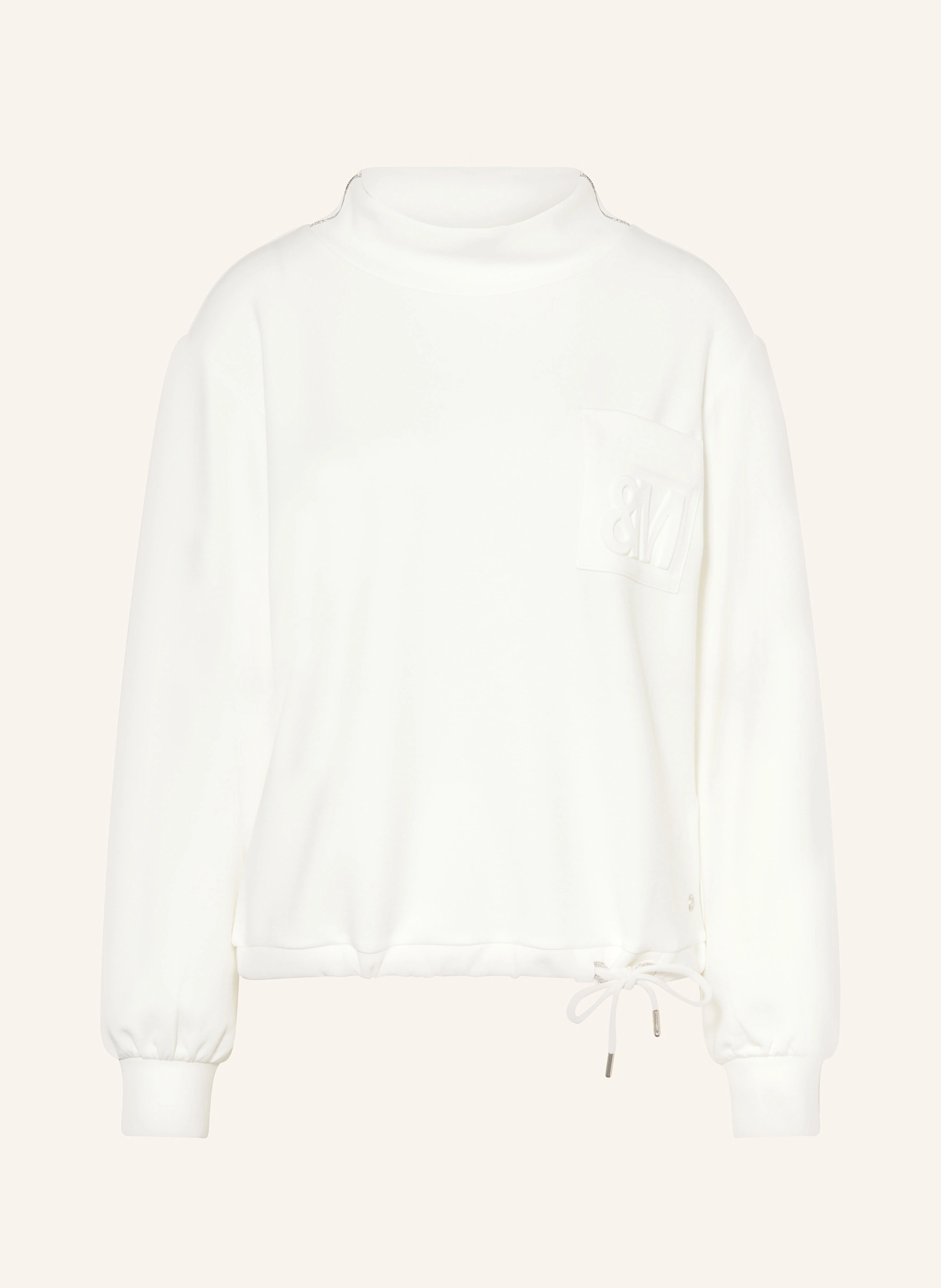 monari Sweatshirt mit Schmuckperlen