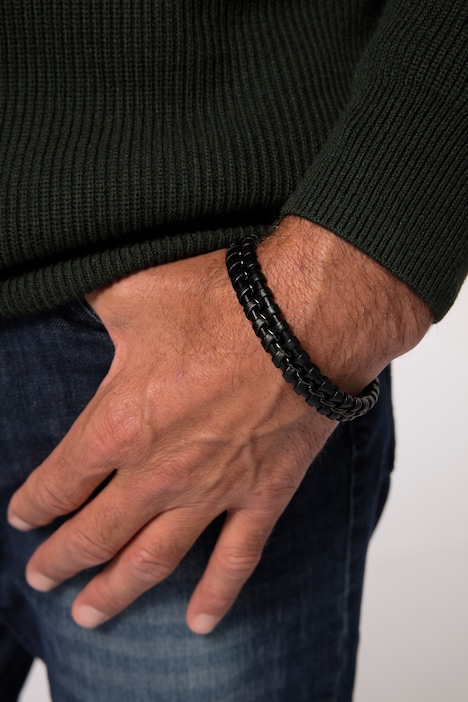 Lederarmband, Magnetverschluss, extra lang