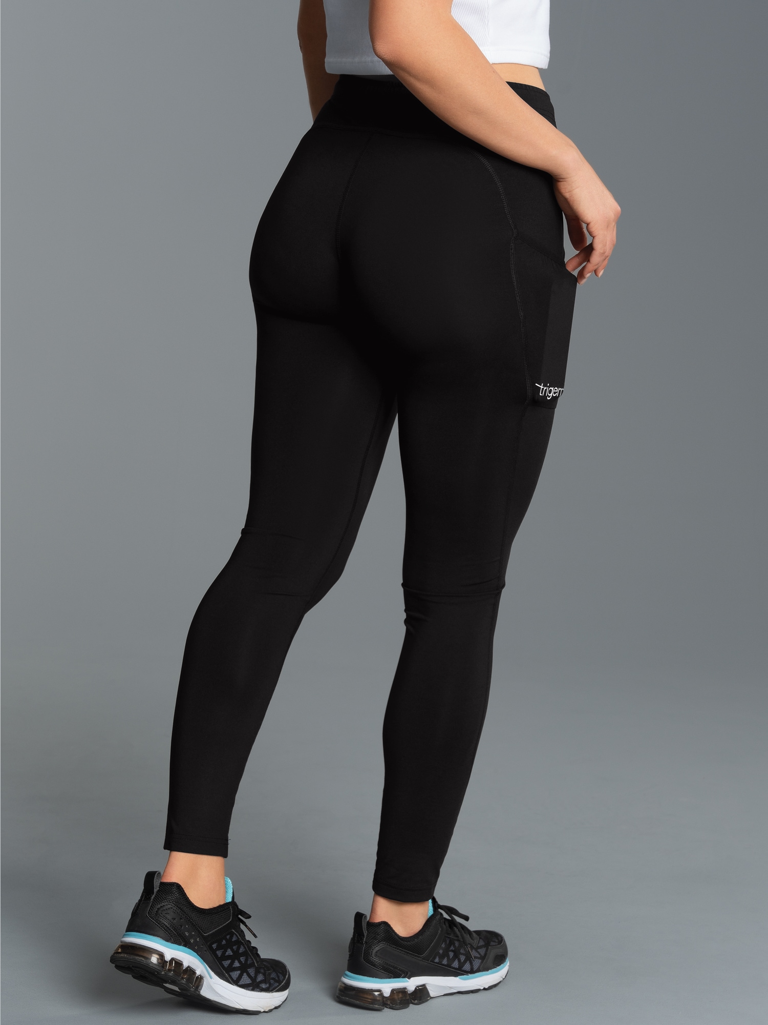 Sportleggings mit praktischer Tasche Schwarz