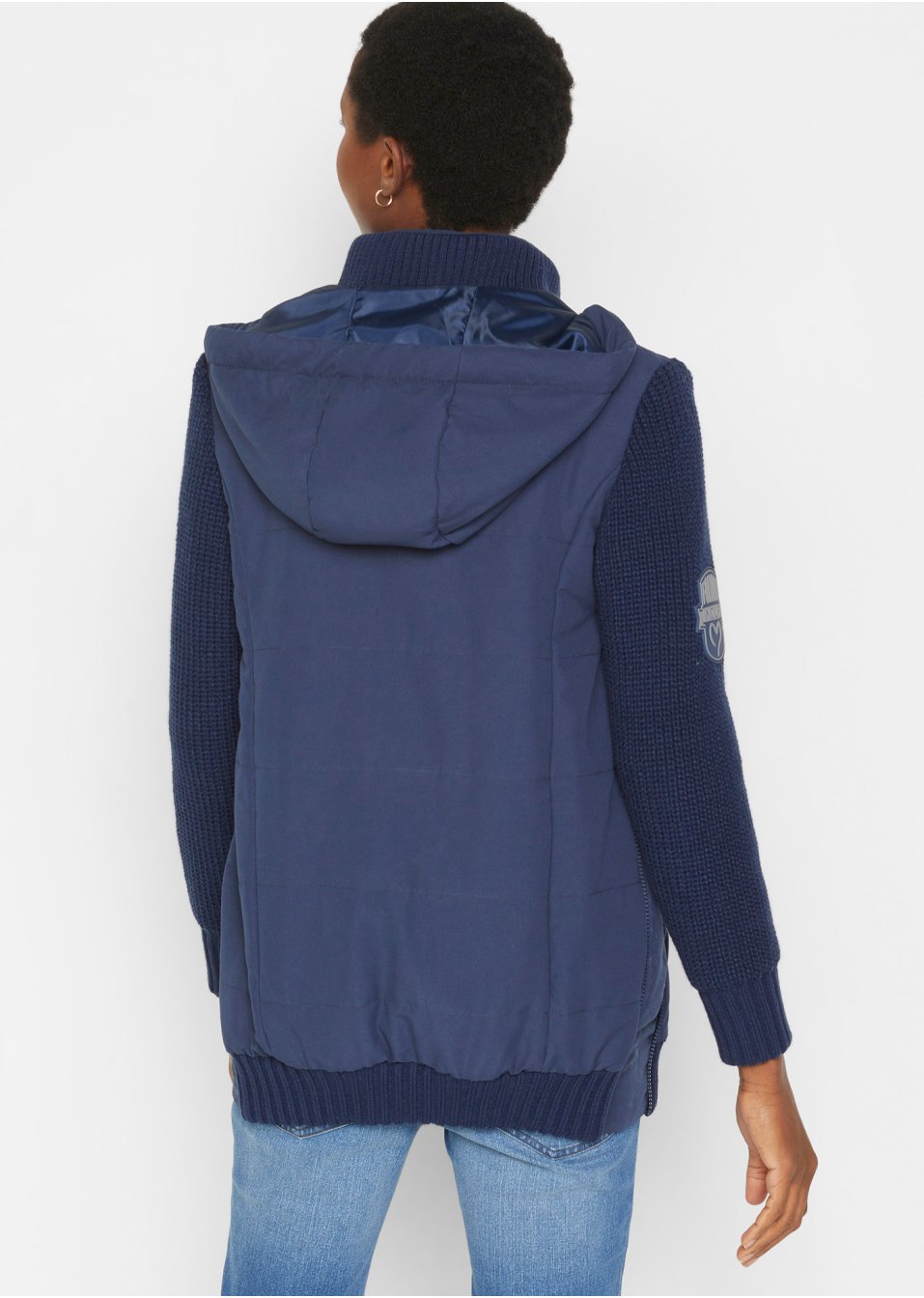Veste de grossesse avec fonction portage avec manches en maille