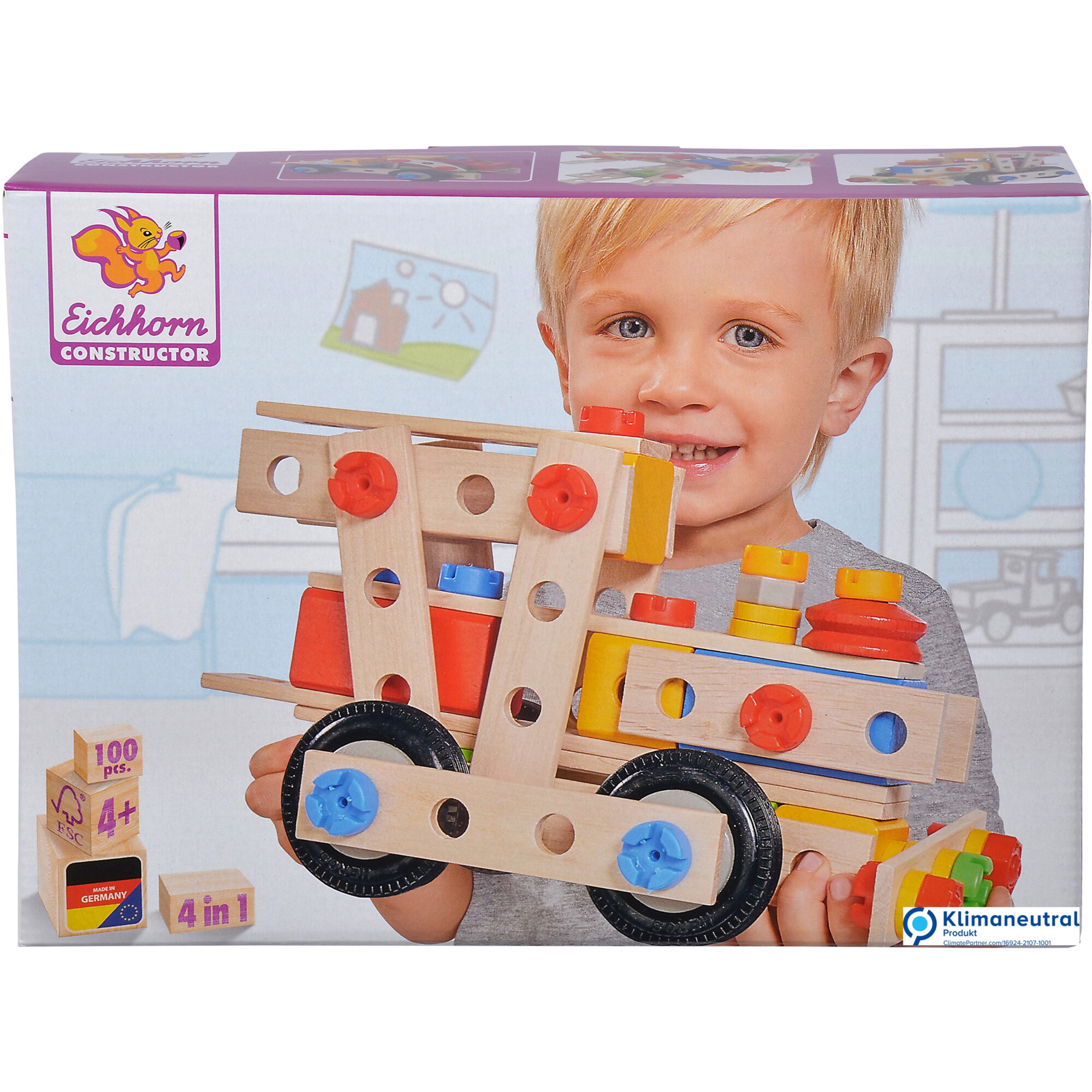 Simba Baukasten Constructor, große Lok