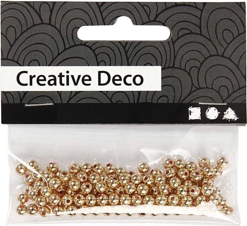 Creotime Kralen Creative Deco 150 Stuks Goud 4 Mm