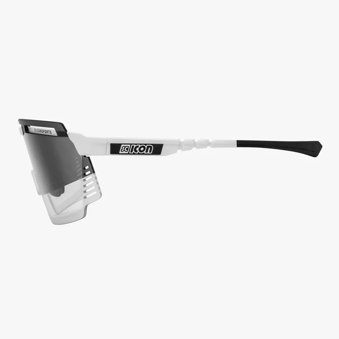 Scicon Aerowatt cykelbriller hvid/photocromic silver