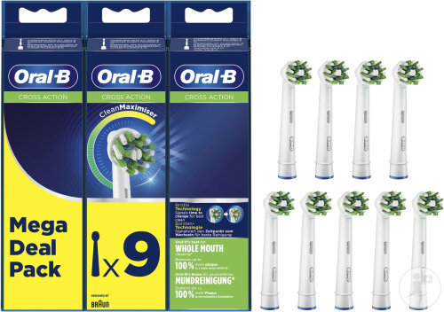 Oral-B Recharges EB50 Cross Action 9 Pièces