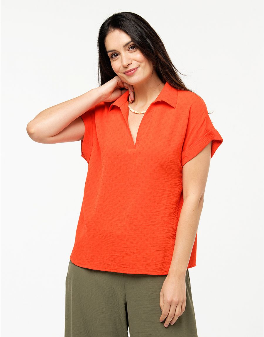 Top fluide orange