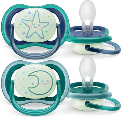 Philips Avent Ultra Air Night Smokker 2-Pack 6-18m, Grønn/Blå