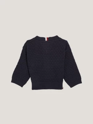 Cardigã Essential Diamond Waffle Knit