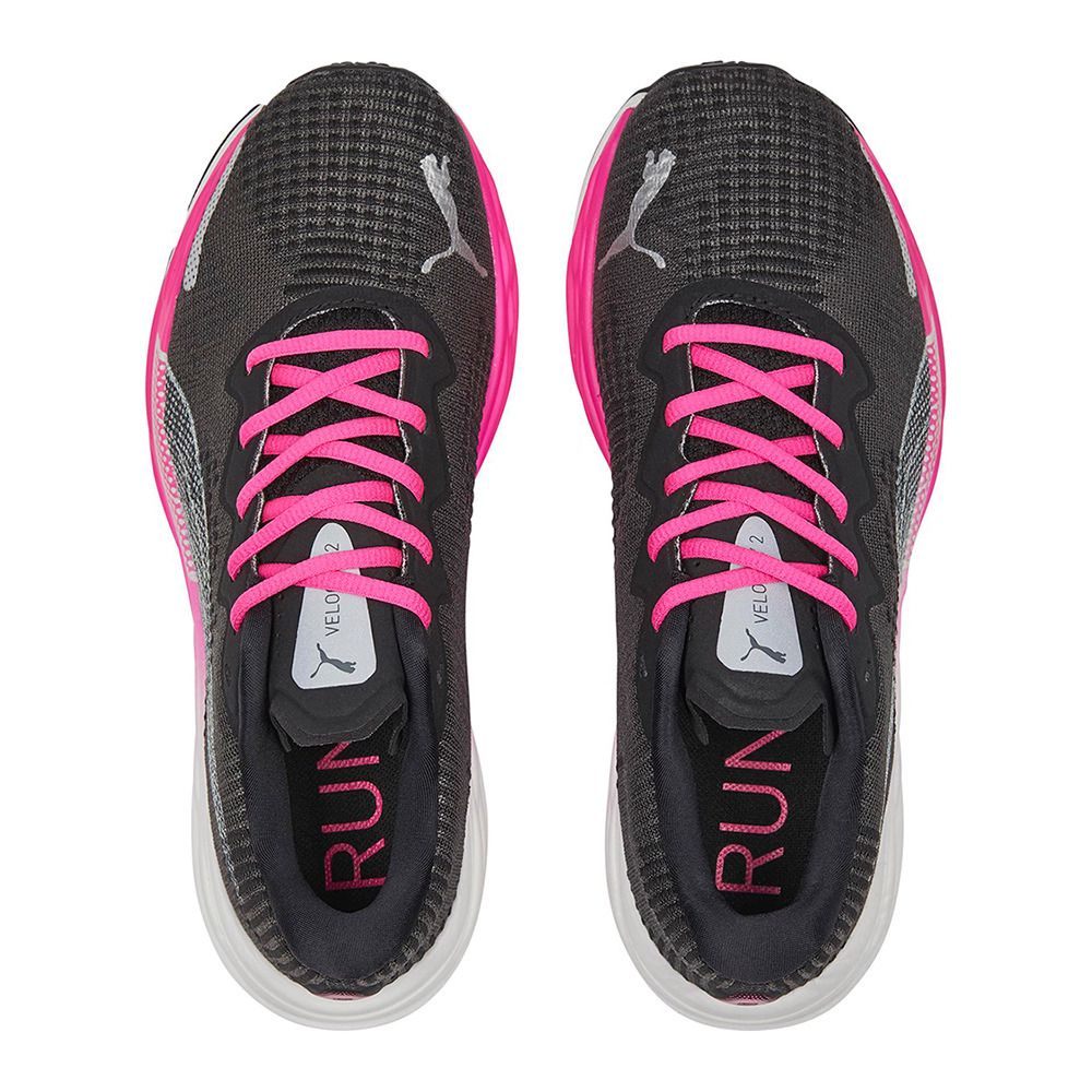 Puma VELOCITY NITRO 2 FADE - Chaussures Running Femme puma black/ravish/puma silver