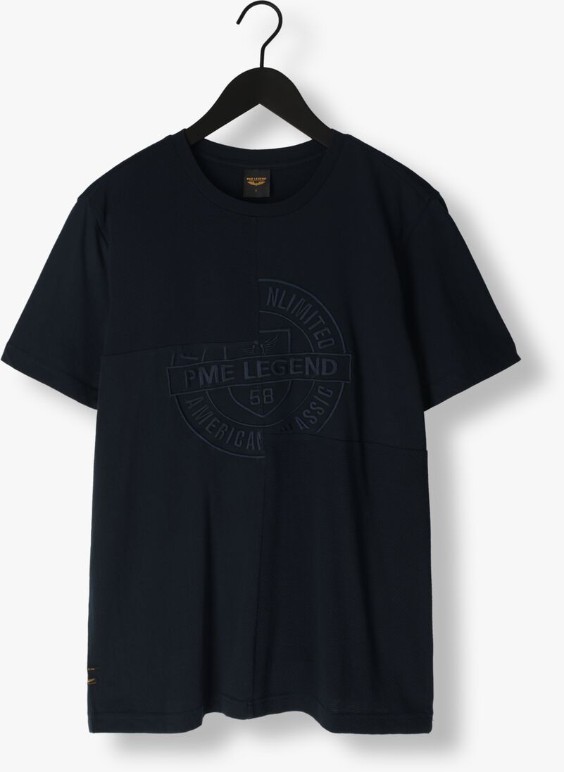 PME LEGEND blauwe pme legend t-shirt short sleeve r-neck play mix pique