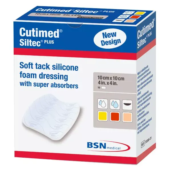 Curativo BSN Medical Cutimed Siltec+ 10x10cm - 10 unidades