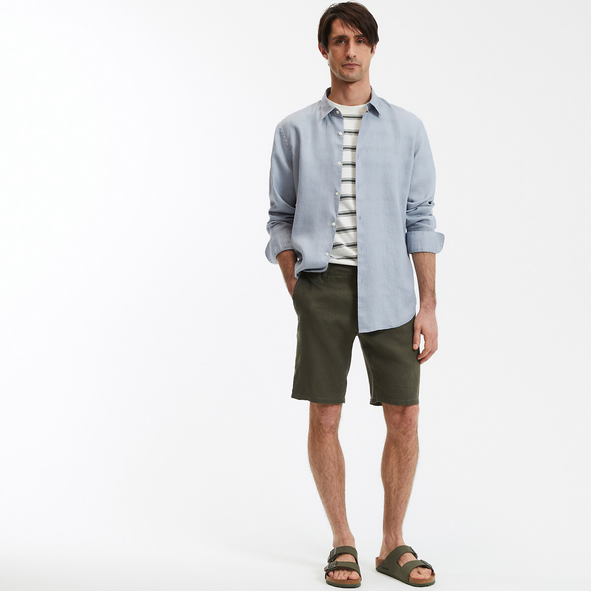 COLEÇÕES LA REDOUTE<br>Camisa reta de linho, Signature, CARL
