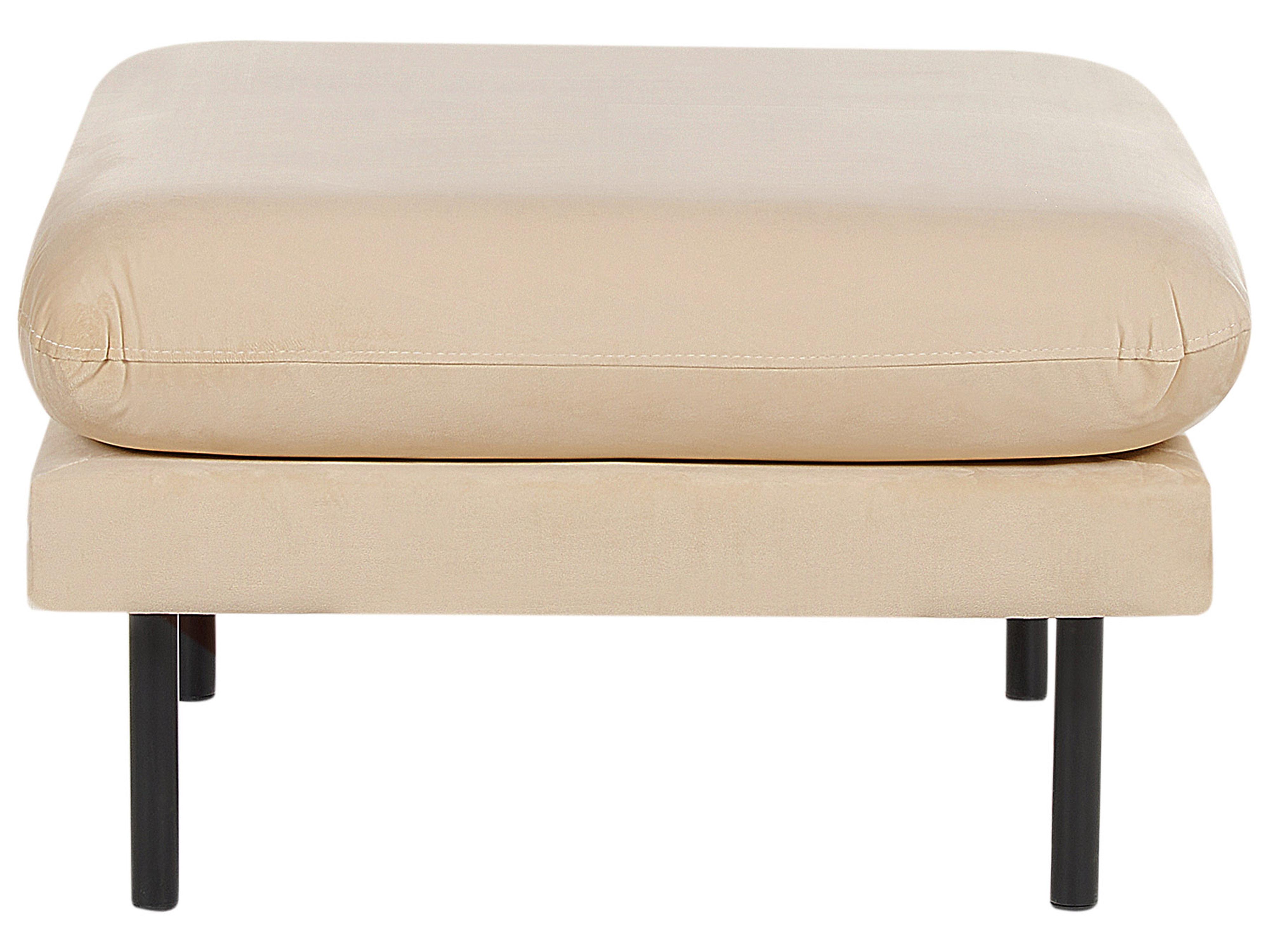 Bankenset 5-zits VINTERBRO Fluweel Beige met ottomaan