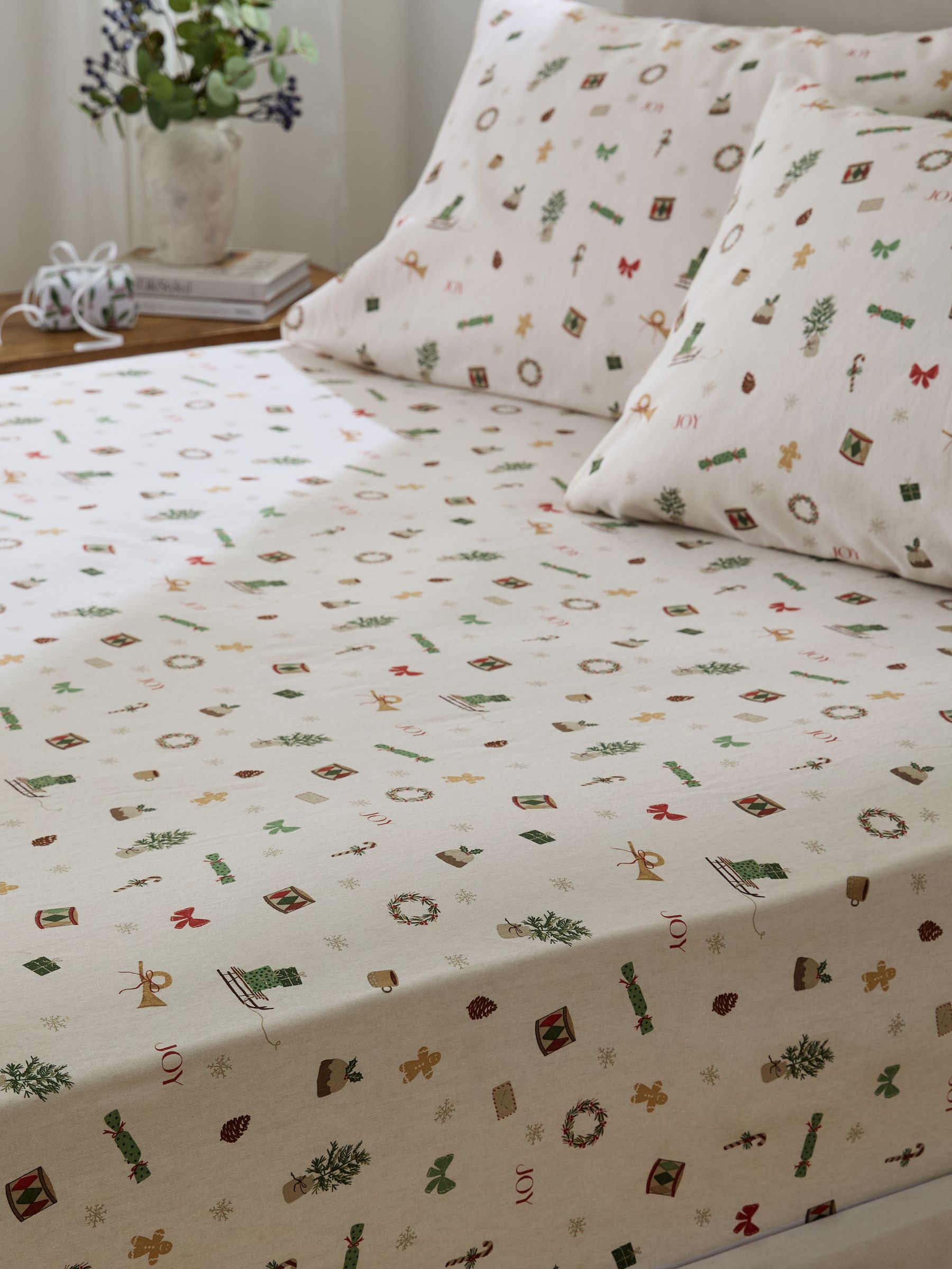 Supersoft 100% Brushed Cotton Fitted Sheet and Pillowcase Set