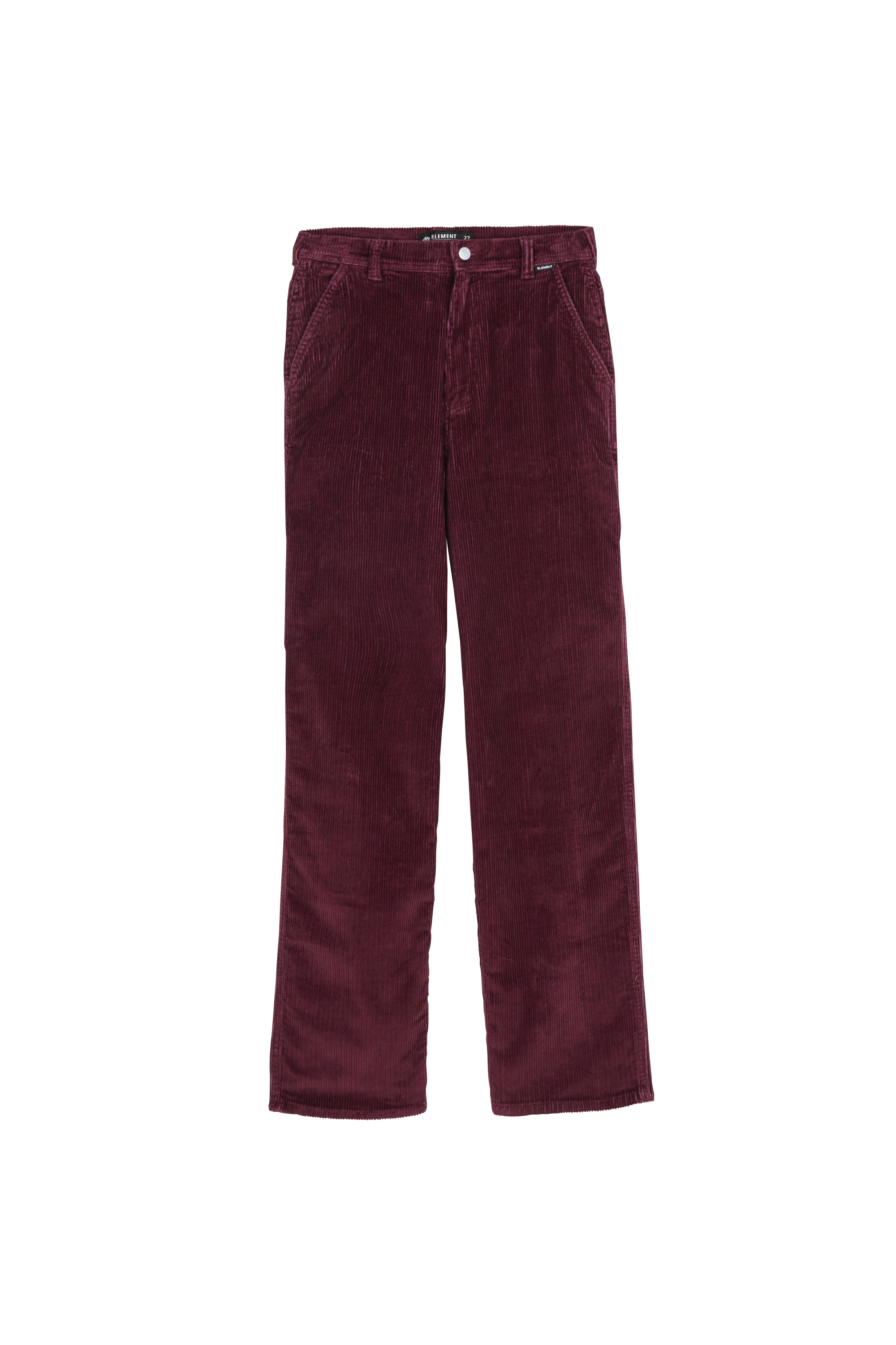ELEMENT Pantalon en velours UTILITY Rouge