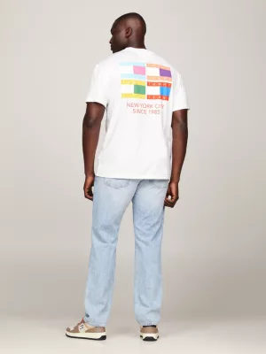 Camiseta Relaxed Fit com Logo nas Costas