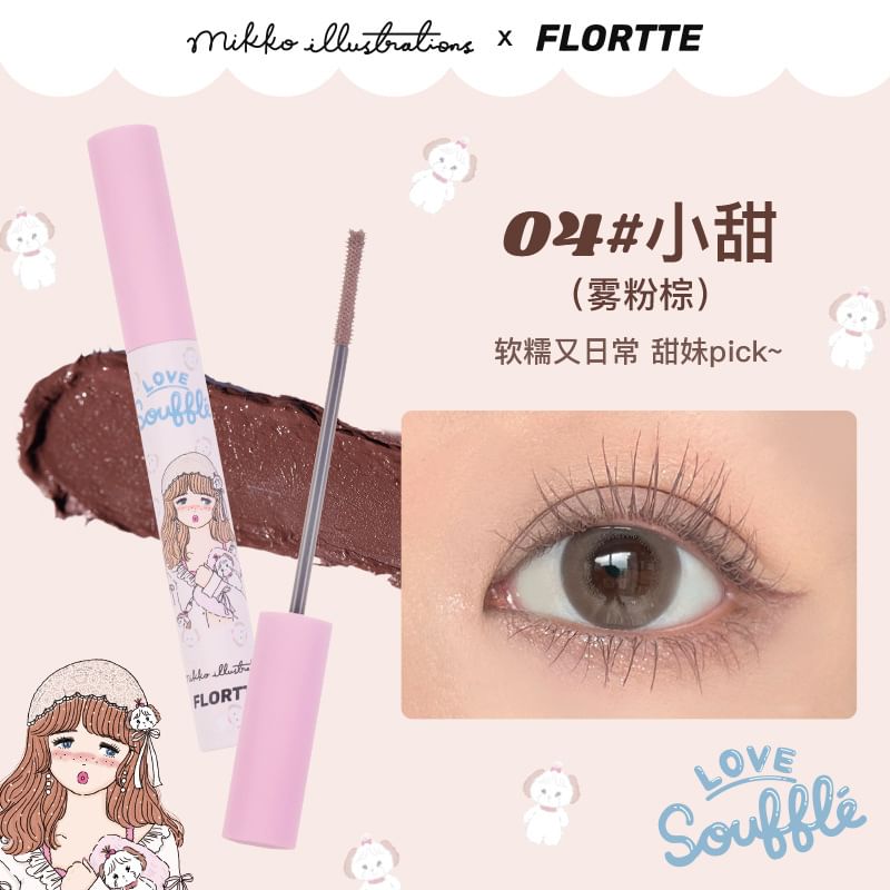 FLORTTE - Lange Krullende Mascara Primer - 4 Kleuren