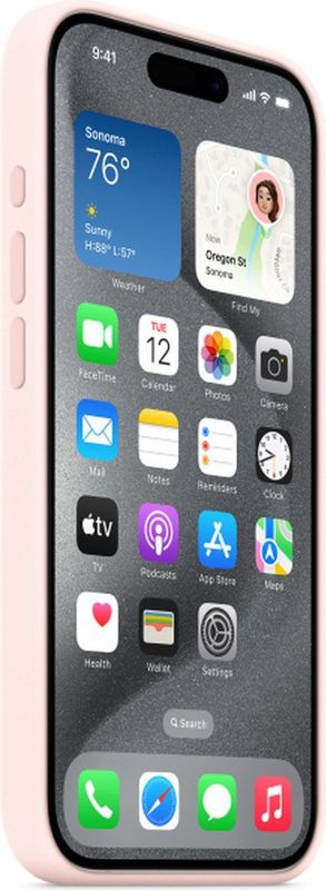 Apple Siliconenhoesje Geschikt voor MagSafe iPhone 15 Pro Max - Light Pink