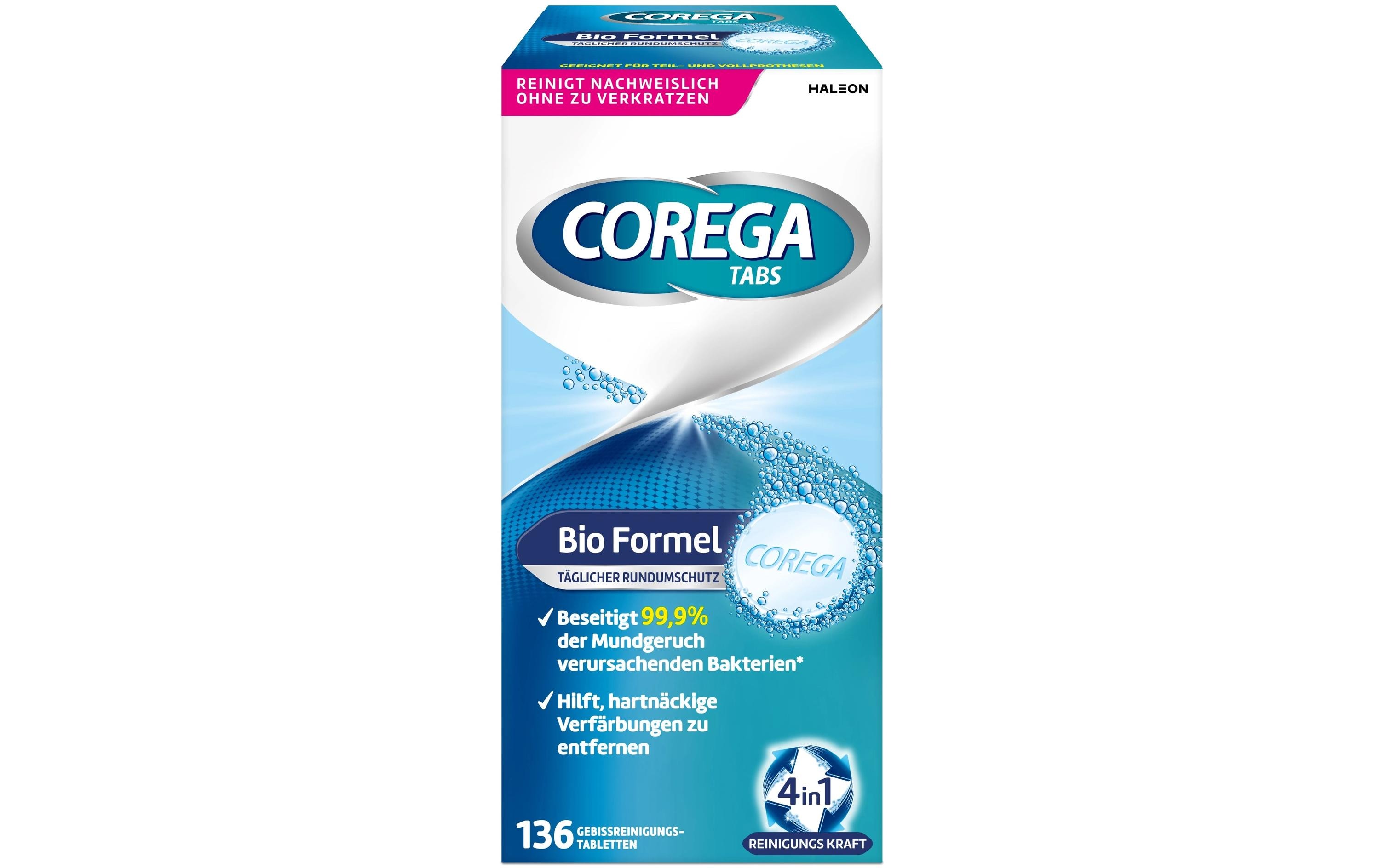 Reinigungs-Tabletten für Zahnersatz 136 mlBio Formel Reinigungstabletten für Zahnersatz
