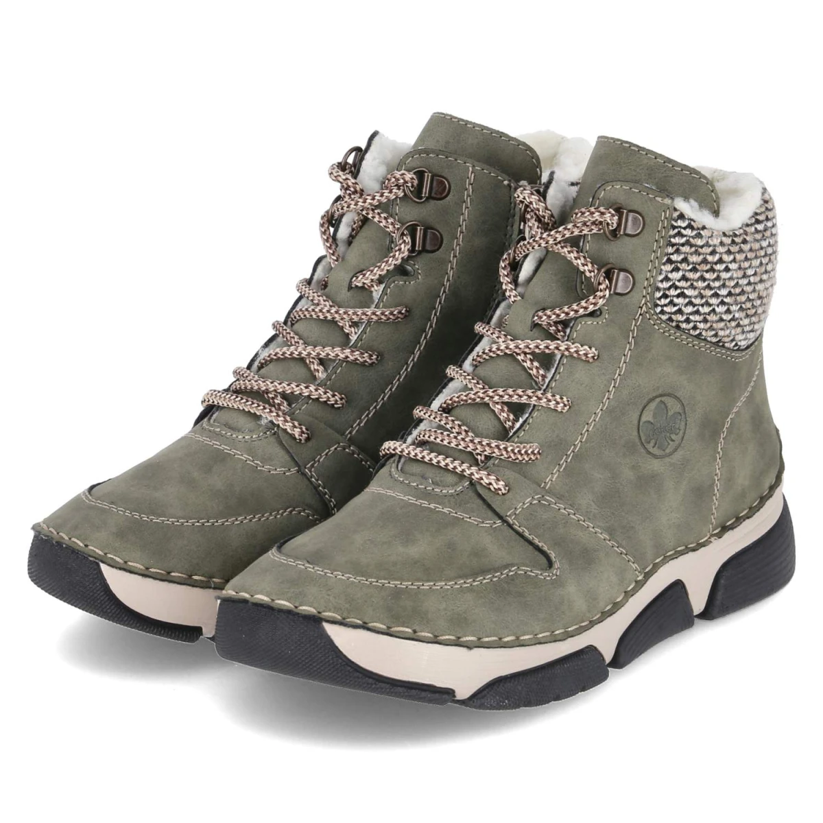 RiekerWinterboots - liane/schwarz-kiesel