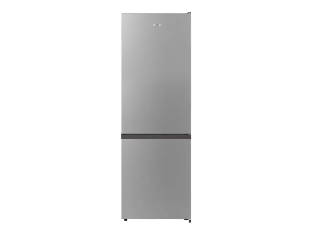 Gorenje NRK6182PS4 - Køleskab/fryser - bund-fryser - bredde: 59.5 cm - dybde: 59 cm - højde: 178.5 cm - 292 liter - Klasse E - grå