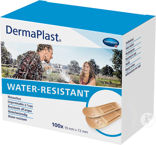 Hartmann DermaPlast Water-Resistant 19mmx72mm Pansements 100 Pièces