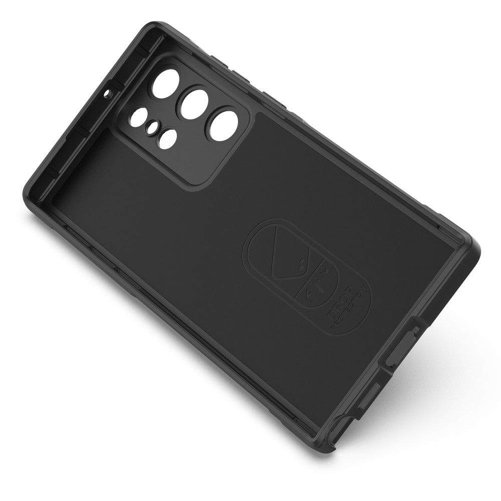 Samsung Galaxy S22 Ultra 5G Outdoor Gummi Schutzhülle Anti-Drop - Schwarz