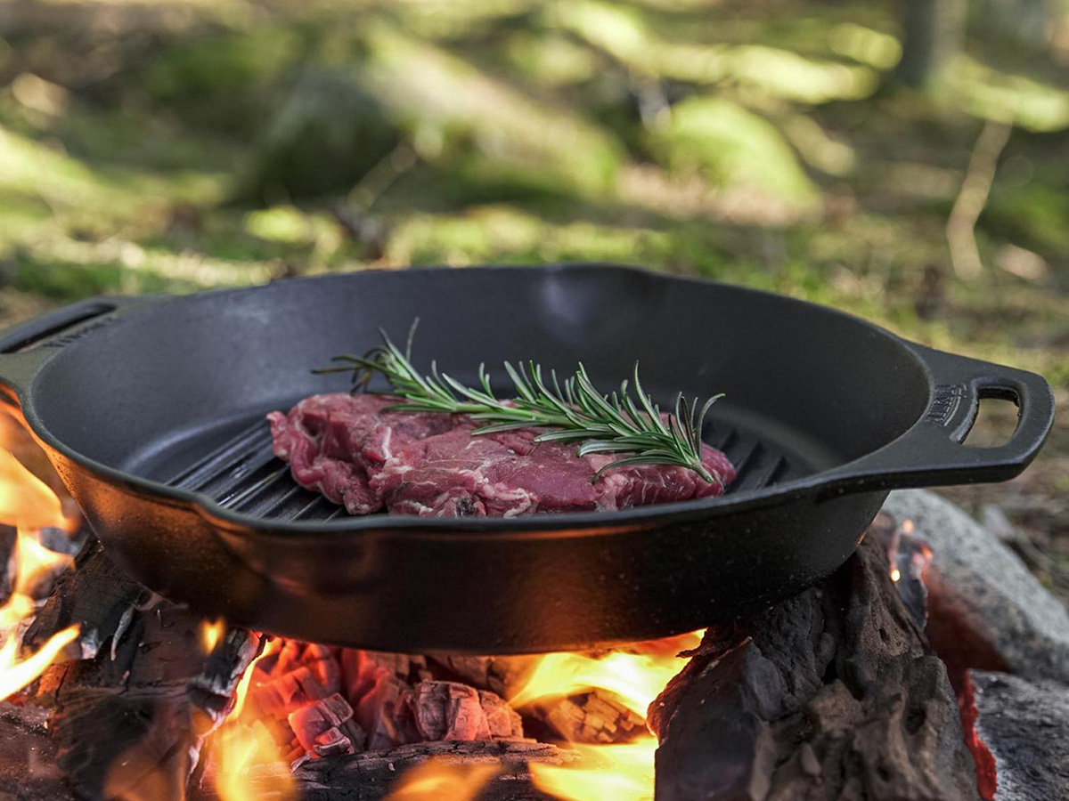 Petromax grill Skillet 2 handvaten Ø 35 cm gietijzeren pan