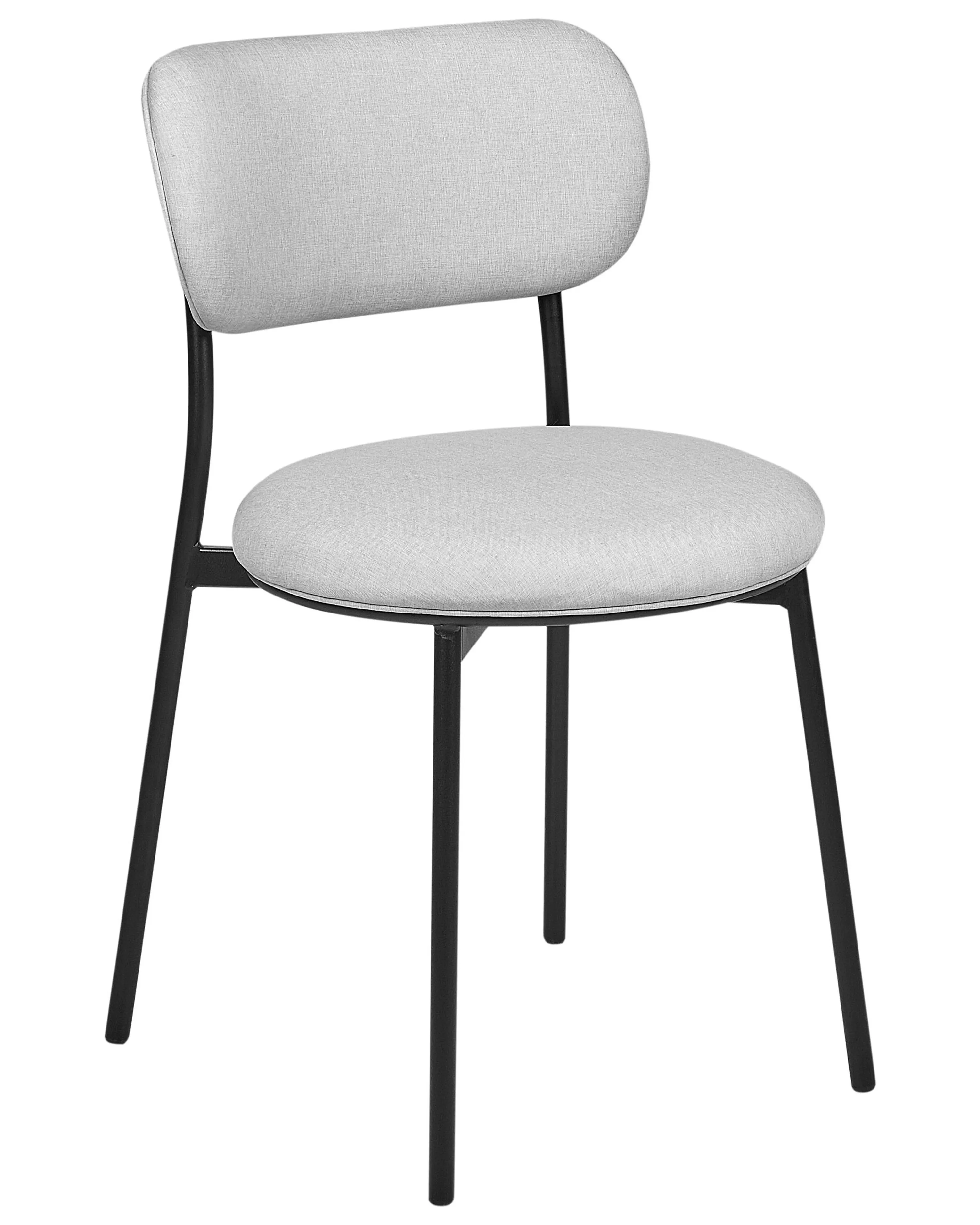 Set van 2 eetkamerstoelen CASEY Lichtgrijs