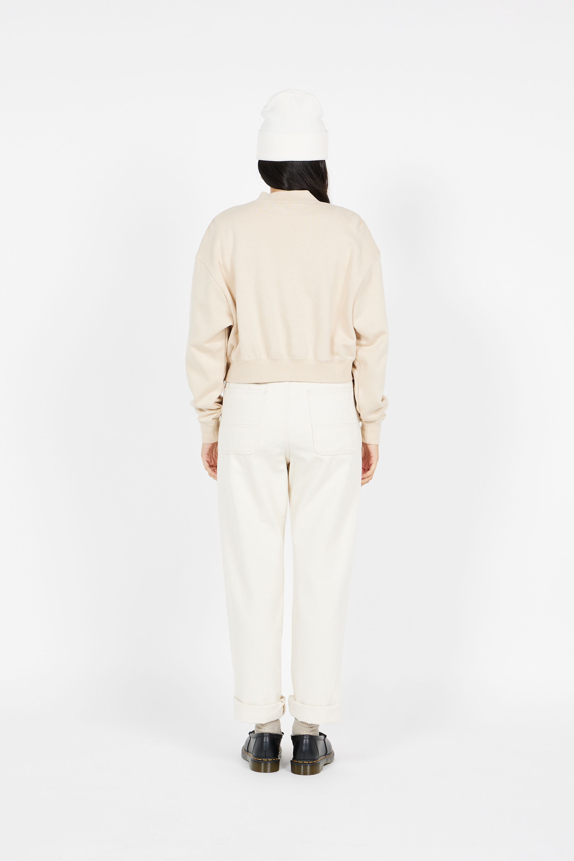 NIKE Top manches longues zippé CRP FZ SWTSH Beige