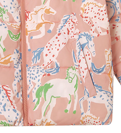 Stella McCartney Kids Steppjacke - Rosa m. Pferde