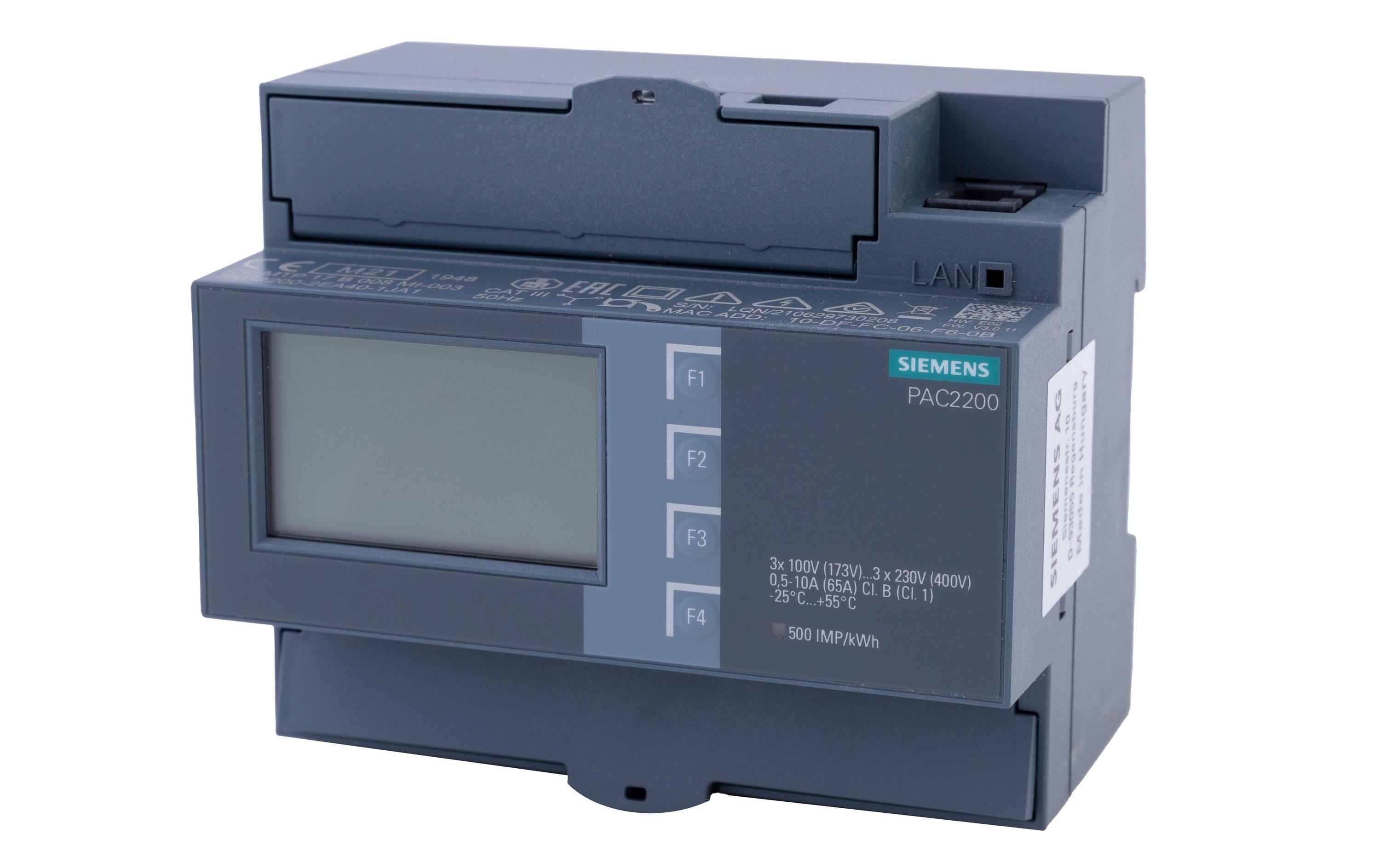 SENTRON MID Direktmessungs-Messgerät 7KM PAC2200<br>Meter, Messgerät mit LAN/IP, 65A Direktmessung