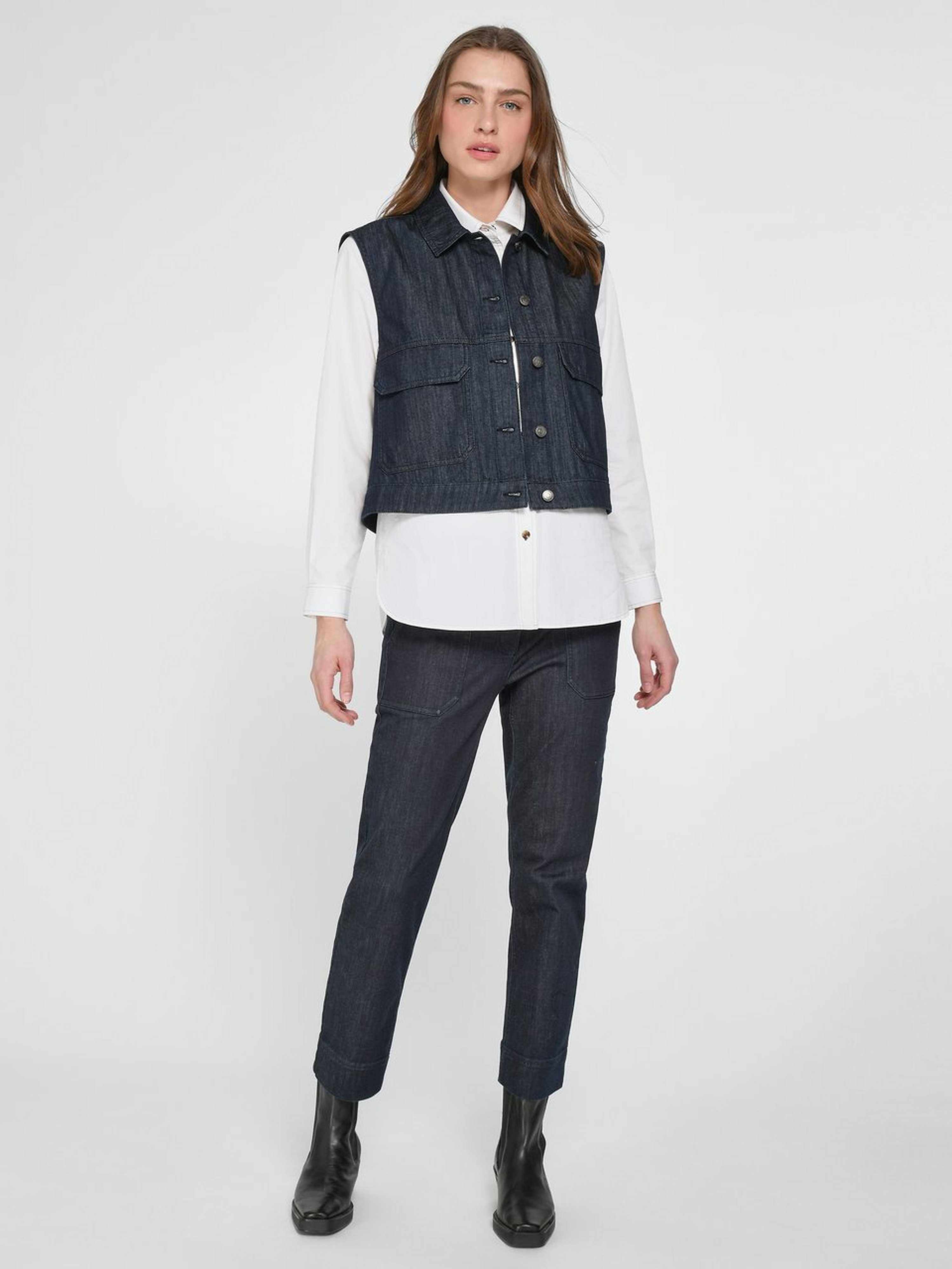 Jeans-Weste