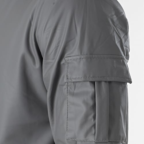 Veste Zippée Capuche Gris