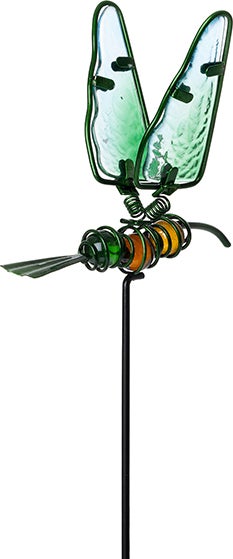 Intratuin tuinsteker libelle groen 13,5 x 11,5 x 38,5 cm