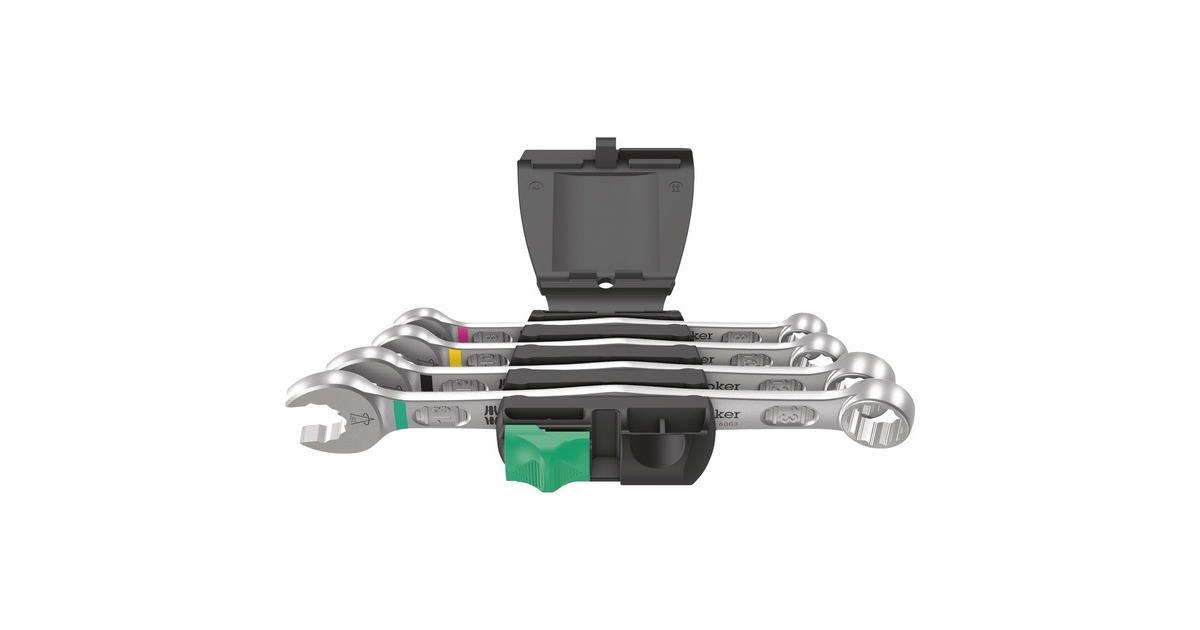 Wera6003 Joker 4 set 1 Ringsteeksleutelset moersleutel  (4‑delig)