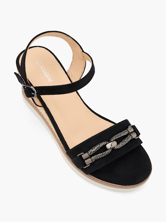 Graceland Sandalette Schwarz