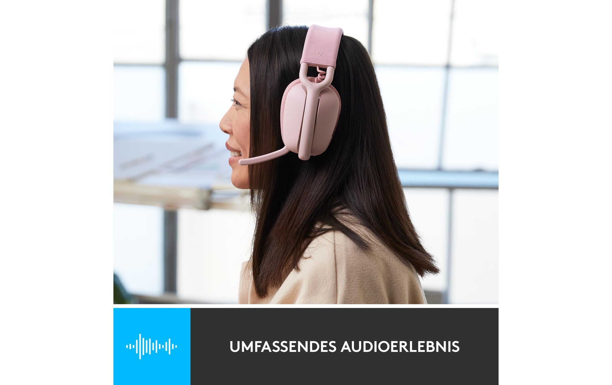 Logitech Headset »Headset Zone Vibe 100 rose«