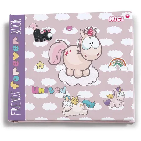 NICI Theodor & Friends Freundschaftsbuch Einhorn Theodor